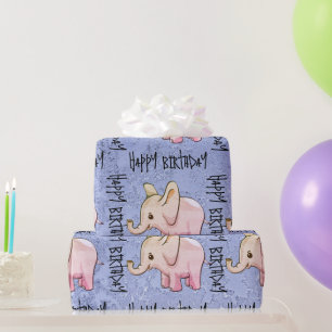Elephant Wrapping Paper Cadeaupapier