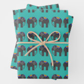 Elephant Wrapping Paper Sheets (In situ)