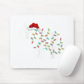Elephant Xmas Lighting Funny Santa Hat Elephant Ch Muismat (Met muis)