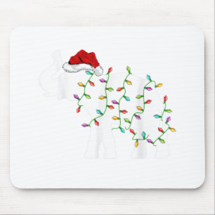 Elephant Xmas Lighting Funny Santa Hat Elephant Ch Muismat