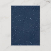 Elephant Yellow and Navy Baby shower Book Request Informatiekaartje (Achterkant)