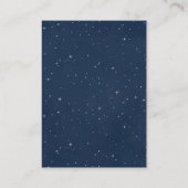 Elephant Yellow and Navy Display Baby shower Informatiekaartje (Achterkant)