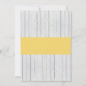 Elephant Yellow Baby shower Party Lemon Bow Invite Kaart (Achterkant)