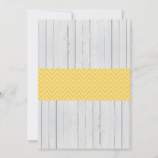 Elephant Yellow Baby shower Party Lemon Bow Invite Kaart (Achterkant)