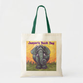 Elephant Yellow Personal Book Bag Tote Bag (Voorkant)