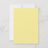 Elephant Yellow Polka Dot Neutraal Baby shower Kaart (Achterkant)
