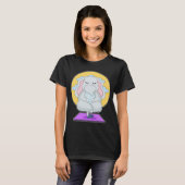 Elephant Yoga Fitness Meditation T-shirt (Voorkant volledig)