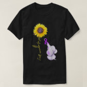Elephant zal ik je herinneren voor je Sunflower Al T-shirt (Design voorkant)