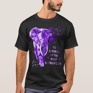 Elephant zal je denken aan Alzheimer Awa T-shirt