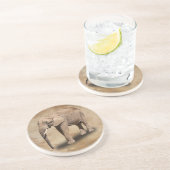 ELEPHANT ZANDSTEEN ONDERZETTER (Zijkant)