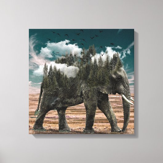 Elephant | Zazzle_Growshop. Canvas Afdruk (Voorkant)