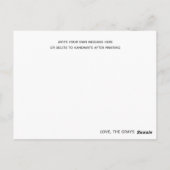 Elephant Zoo Animals Baby shower bedankje Briefkaart (Achterkant)