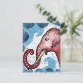 Elephant zou graag een woord Briefkaart willen (Staand voorkant)