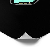 Elephantastic Funny Elephant Pun Dark BG Poster (Hoek)