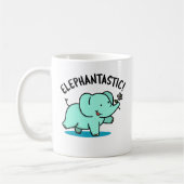 Elephantastic Grappige Olifant Pun Koffiemok (Links)