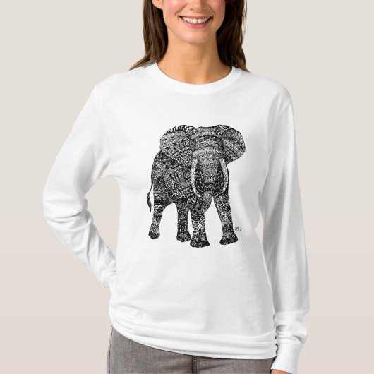 Elephantastic Women's Hoodie T-shirt (Voorkant)