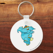 Elephante Blue Sleutelhanger (Voorkant)