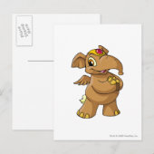 Elephante Brown Briefkaart (Voorkant / Achterkant)