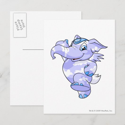 Elephante Cloud Briefkaart (Voorkant / Achterkant)