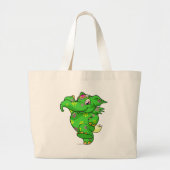 Elephante Disco Grote Tote Bag (Voorkant)