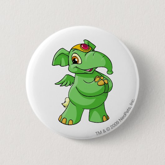 Elephante Green Ronde Button 5,7 Cm (Voorkant)