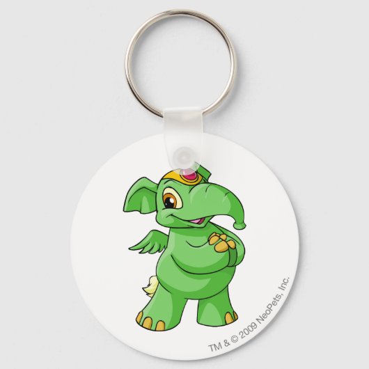 Elephante Green Sleutelhanger (Voorkant)