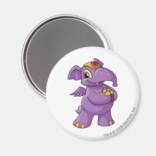 Elephante Paars Magneet (Voorkant / Achterkant)