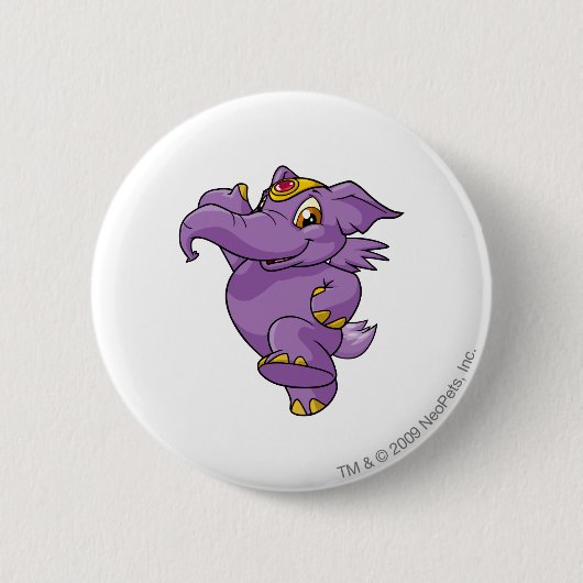 Elephante Paars Ronde Button 5,7 Cm (Voorkant)