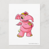 Elephante Pink Briefkaart (Voorkant)
