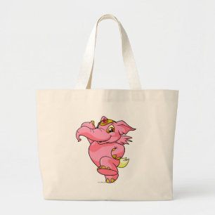 Elephante Pink Grote Tote Bag