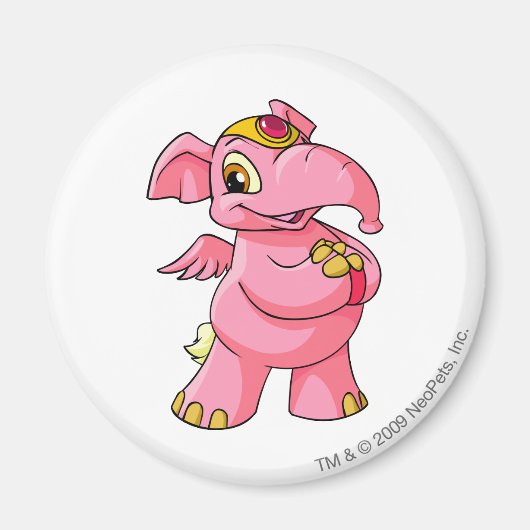 Elephante Pink Magneet (Voorkant)