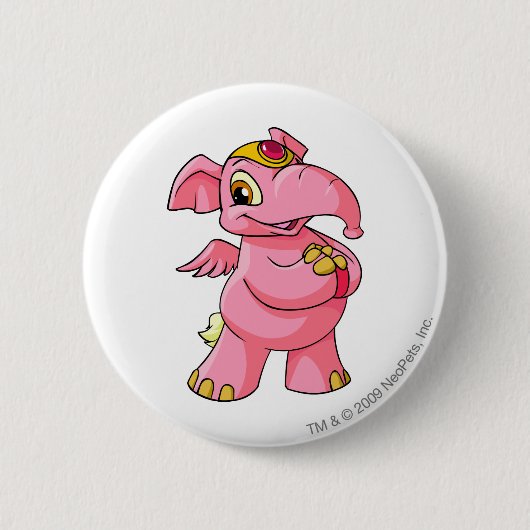Elephante Pink Ronde Button 5,7 Cm (Voorkant)