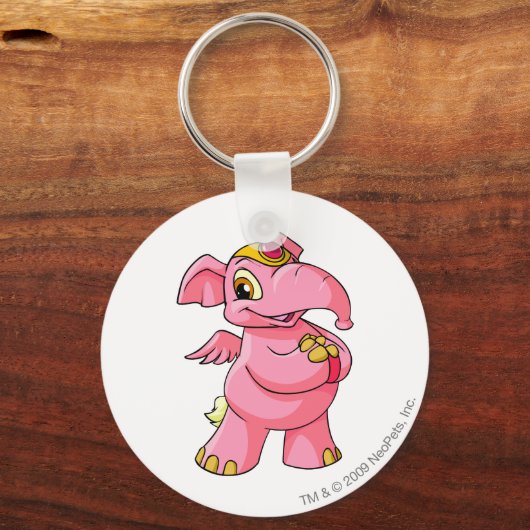 Elephante Pink Sleutelhanger (Voorkant)