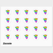 Elephante Rainbow Ronde Sticker (Vel)