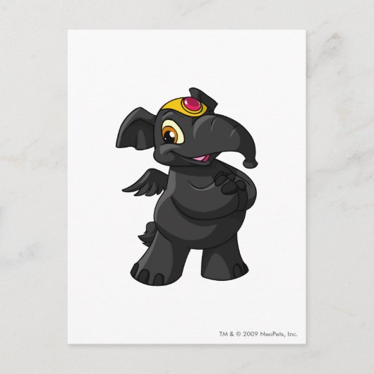 Elephante Shadow Briefkaart (Voorkant)