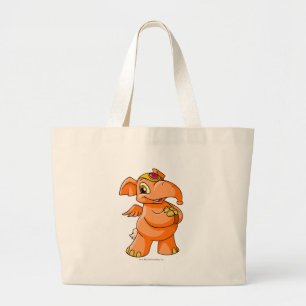 Elephante Sinaasappel Grote Tote Bag