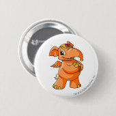 Elephante Sinaasappel Ronde Button 5,7 Cm (Voorkant /achterkant)