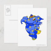 Elephante Starry Briefkaart (Voorkant / Achterkant)
