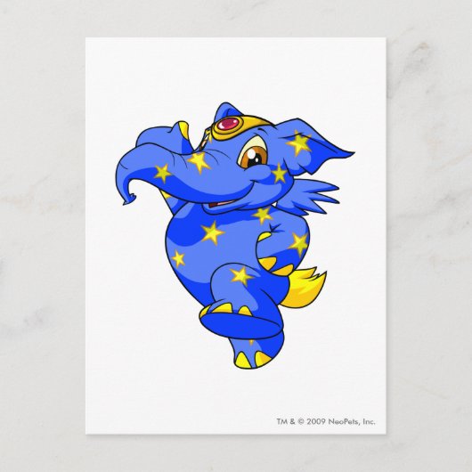 Elephante Starry Briefkaart (Voorkant)