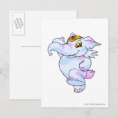 Elephante Striped Briefkaart (Voorkant / Achterkant)
