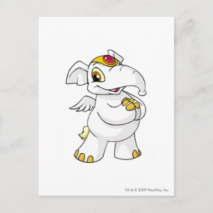 Elephante White Briefkaart