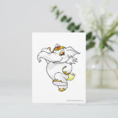 Elephante White Briefkaart (Staand voorkant)