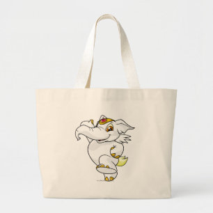 Elephante White Grote Tote Bag