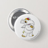 Elephante White Ronde Button 5,7 Cm (Voorkant /achterkant)