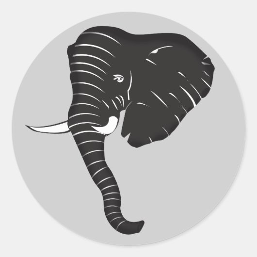 Elephantighest-Sticker Ronde Sticker (Voorkant)