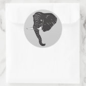 Elephantighest-Sticker Ronde Sticker (Tas)