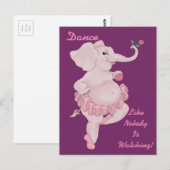 Elephantina Ballerina Briefkaart (Voorkant / Achterkant)