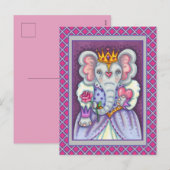 ELEPHANTKONINGIN VAN HOORZITTEN EN ROYALE VALENTIJ FEESTDAGENKAART (Voorkant / Achterkant)