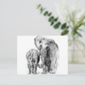 elephantonajourney briefkaart (Staand voorkant)