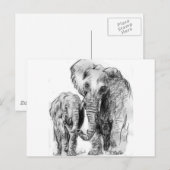 elephantonajourney briefkaart (Voorkant / Achterkant)
